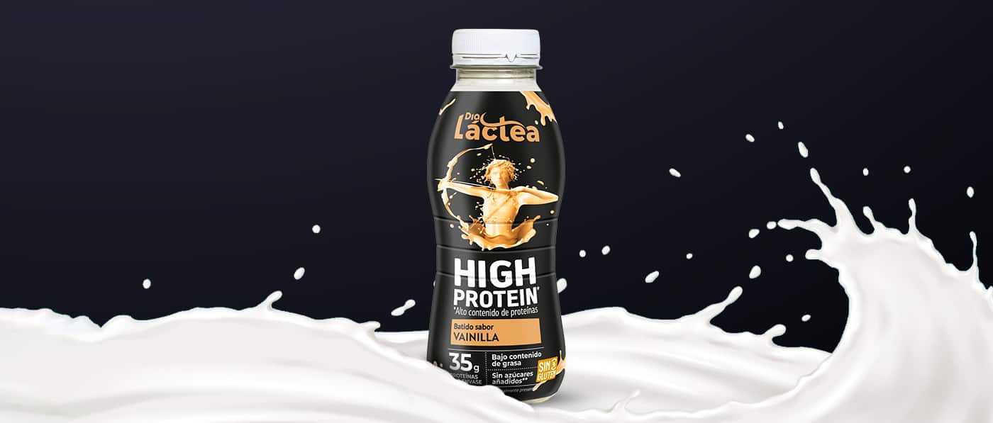 Batido alto en proteínas sabor vainilla